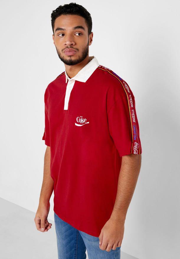 Cotton On x CocaCola Print Polo, Men's 