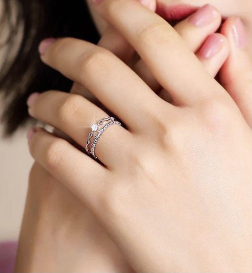 Dainty sterling silver rings outlet
