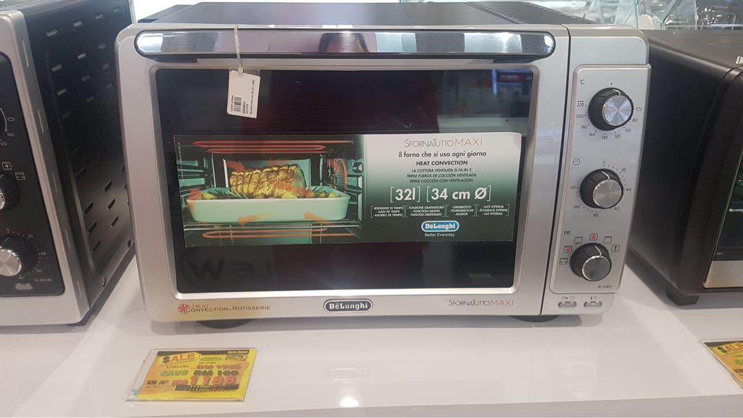 Original pricerm1188)Delonghi oven 32L convection rotisserie, TV & Home Appliances, Kitchen