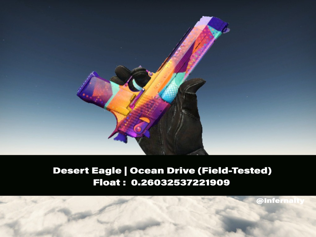 Desert Eagle Ocean Drive FT CSGO SKINS KNIVES, Video Gaming, Gaming