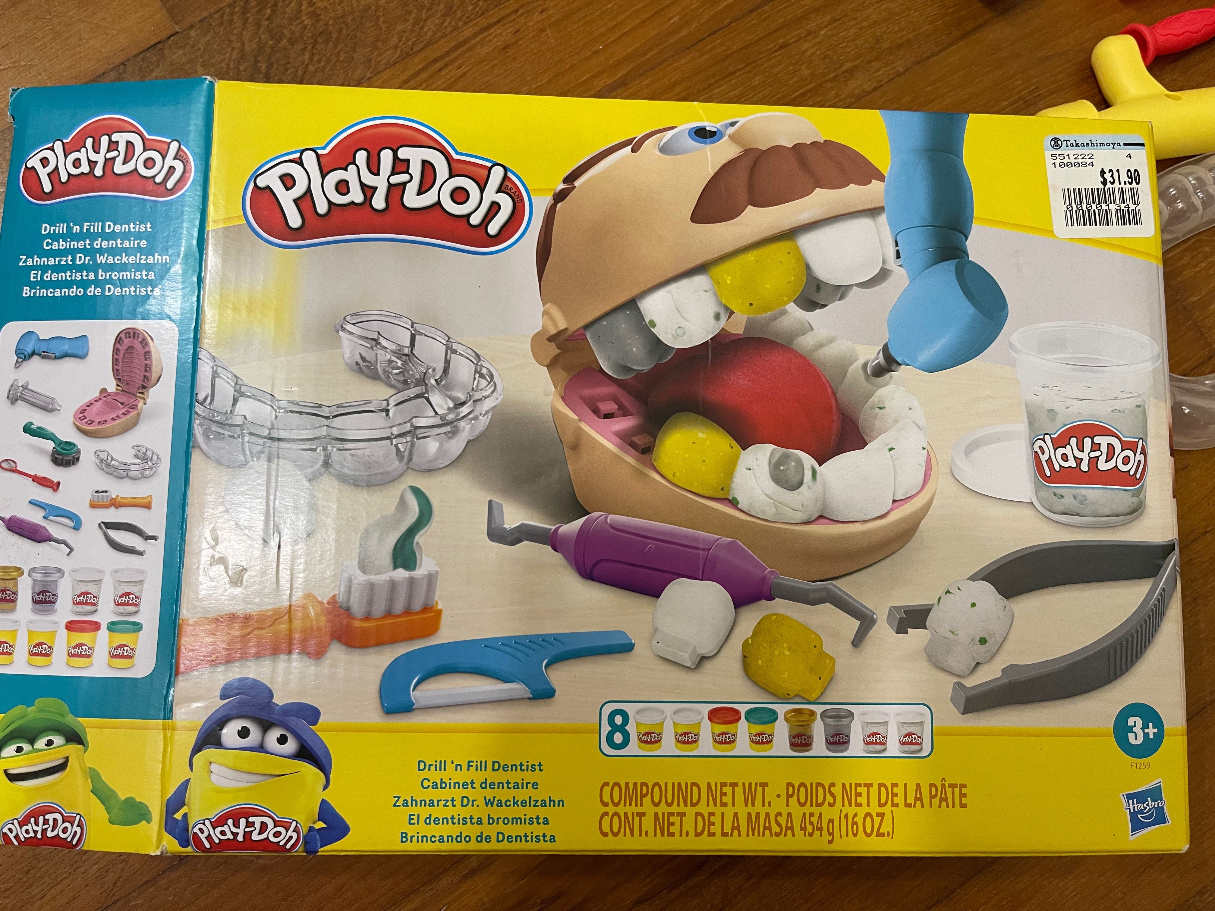 Drill and fill dentist PlayDoh, Babies & Kids, Baby Nursery & Kids