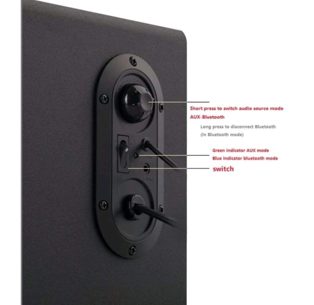 EDIFIER R101 - BLUETOOTH 2 in 1 Active Wooden Audio Desktop Wireless ...