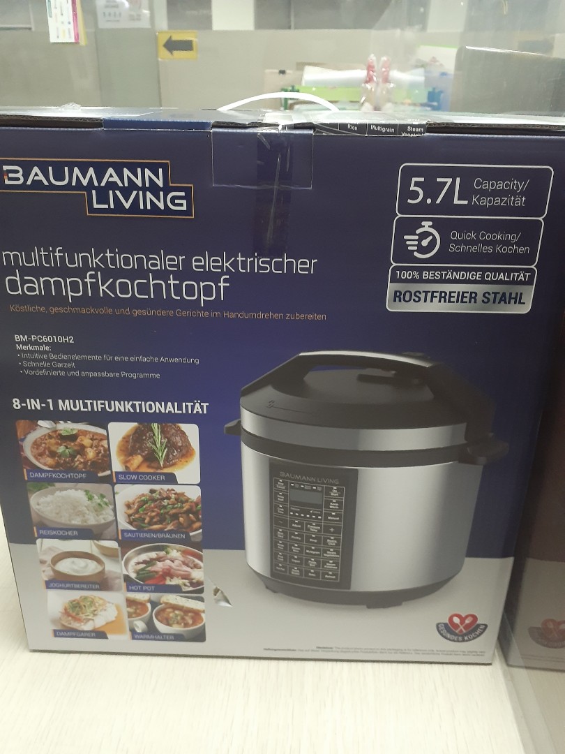 Electric Pressure Cooker (8 in 1 Baumann ), TV & Home Appliances