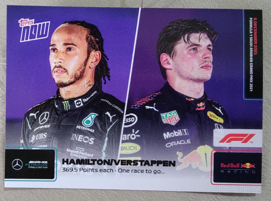 F1 Topps Now #078: Hamilton/Verstappen, Hobbies & Toys, Memorabilia &  Collectibles, Fan Merchandise on Carousell
