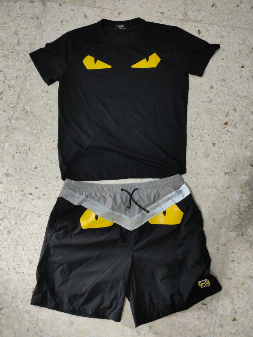 Fendi shorts best sale eyes