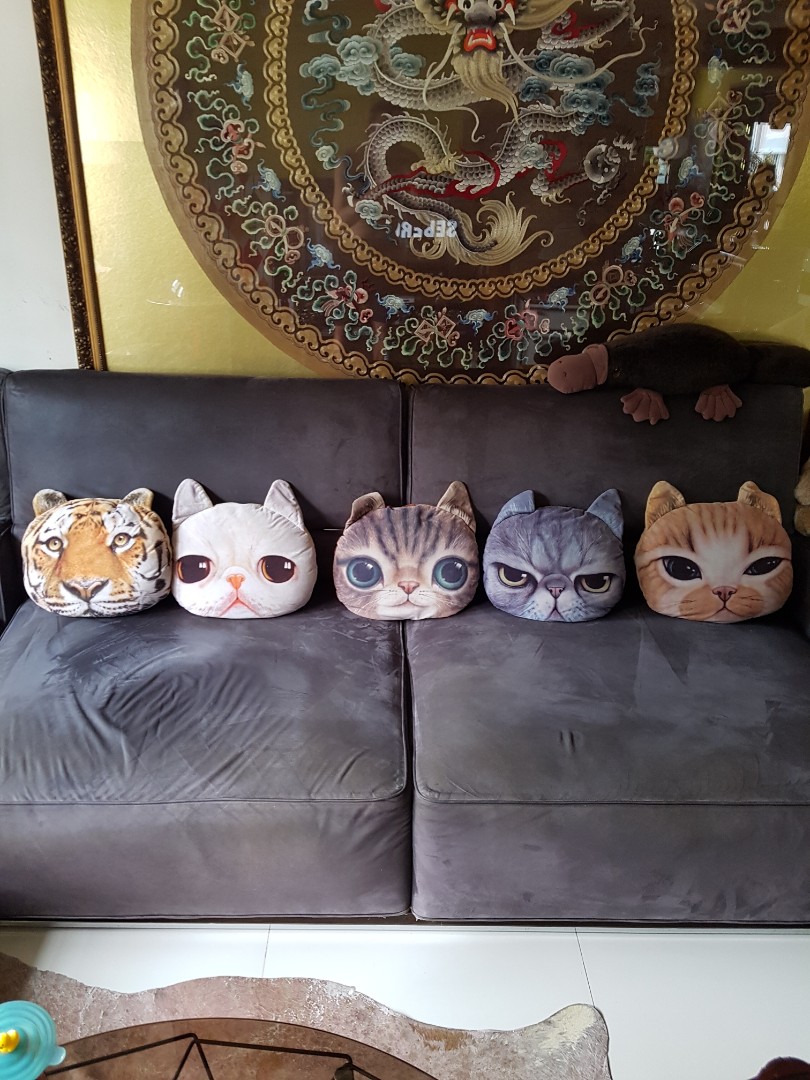 Cat face cushion clearance