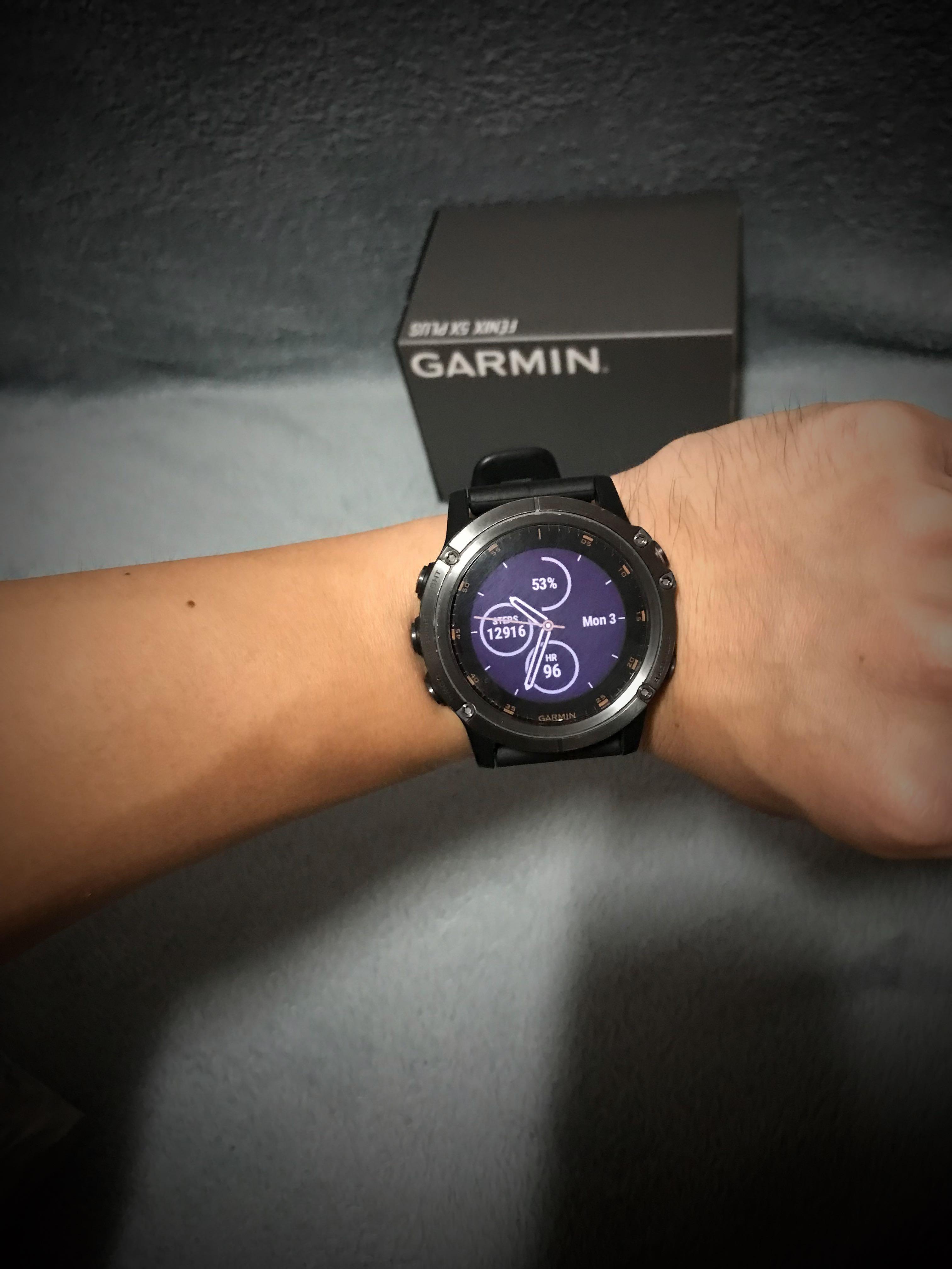 Garmin fenix 5x plus sapphire carbon gray dlc titanium with dlc new arrivals titanium band