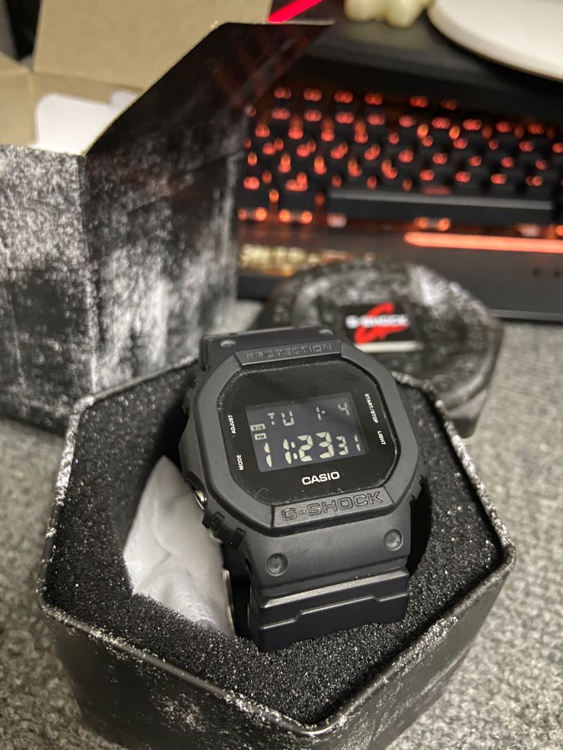 Original G SHOCK dw5600 strap kain Bye2021 Men s Fashion