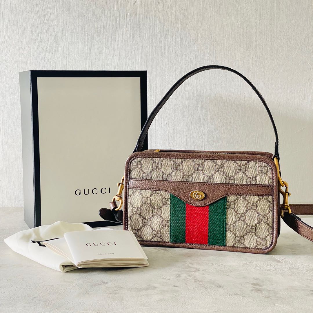 Gucci Ophidia Crossbody Bag with Handle, Women's Fashion, Bags ...