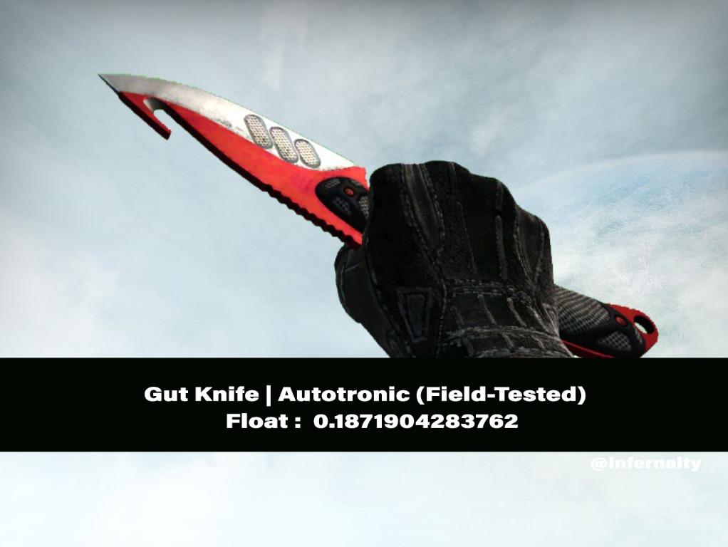 Gut Knife Autotronic FT CSGO SKINS KNIVES, Video Gaming, Gaming