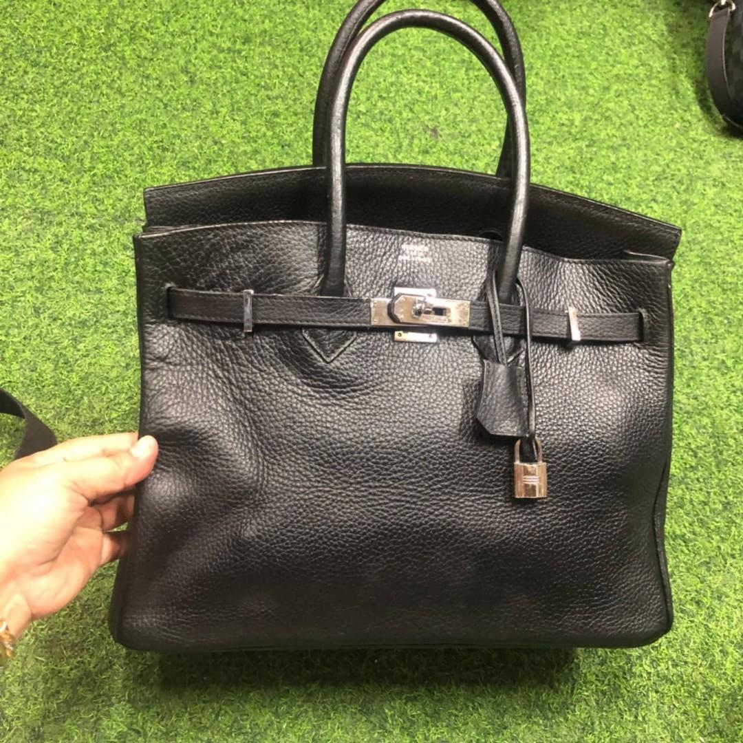 Hermes Birkin Black Bag, Luxury, Bags & Wallets on Carousell