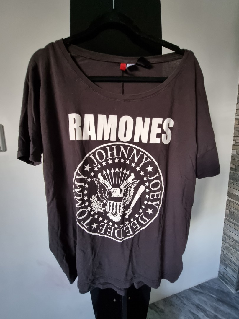 ramones off the shoulder shirt