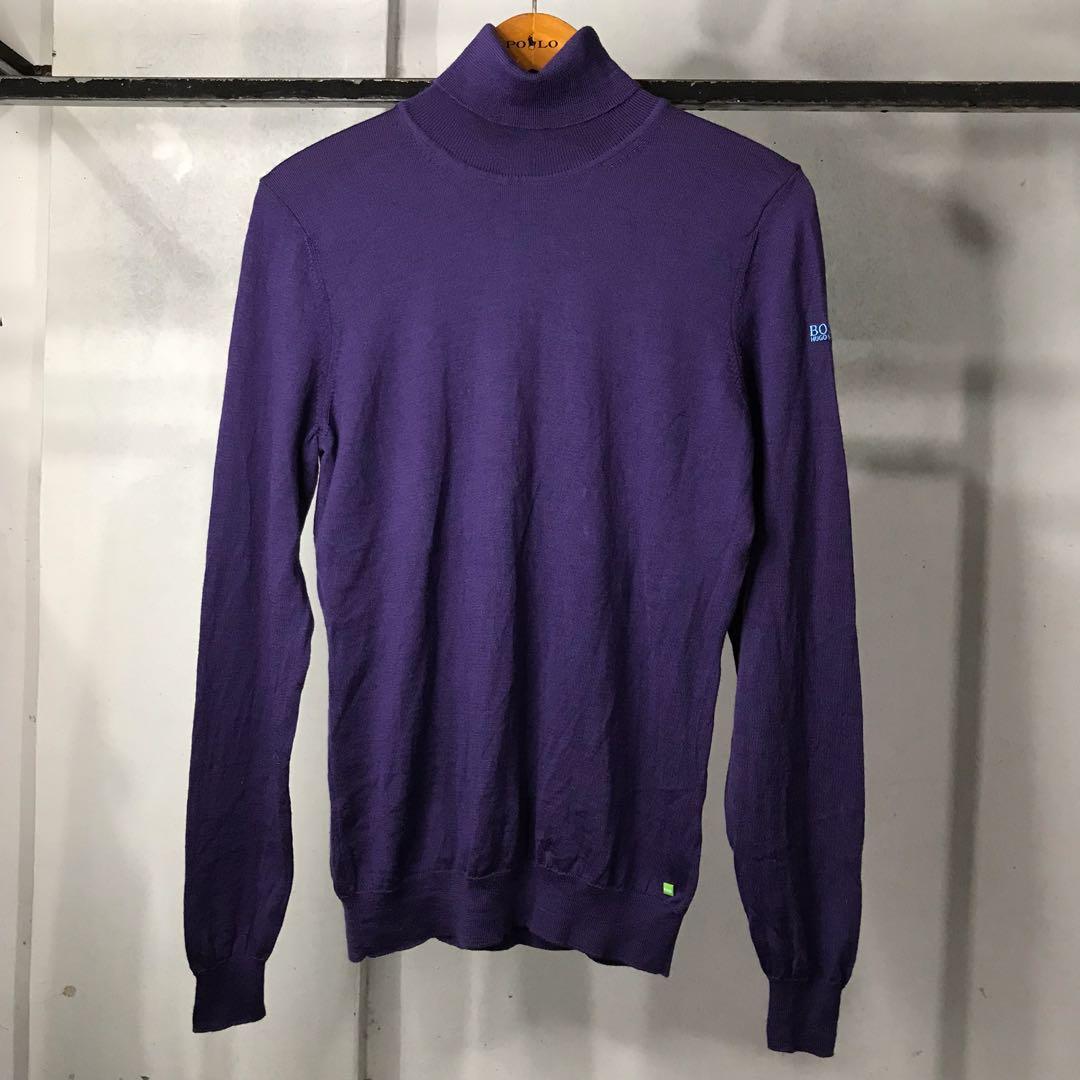 Hugo boss knitwear turtleneck Fesyen Pria Pakaian Baju Luaran