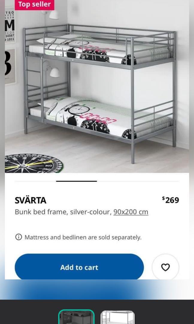 Ikea Bunk Beds Many Sets Available, Bunk Beds With Mattresses Ikea