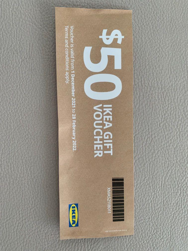 Ikea voucher 50, Tickets & Vouchers, Vouchers on Carousell