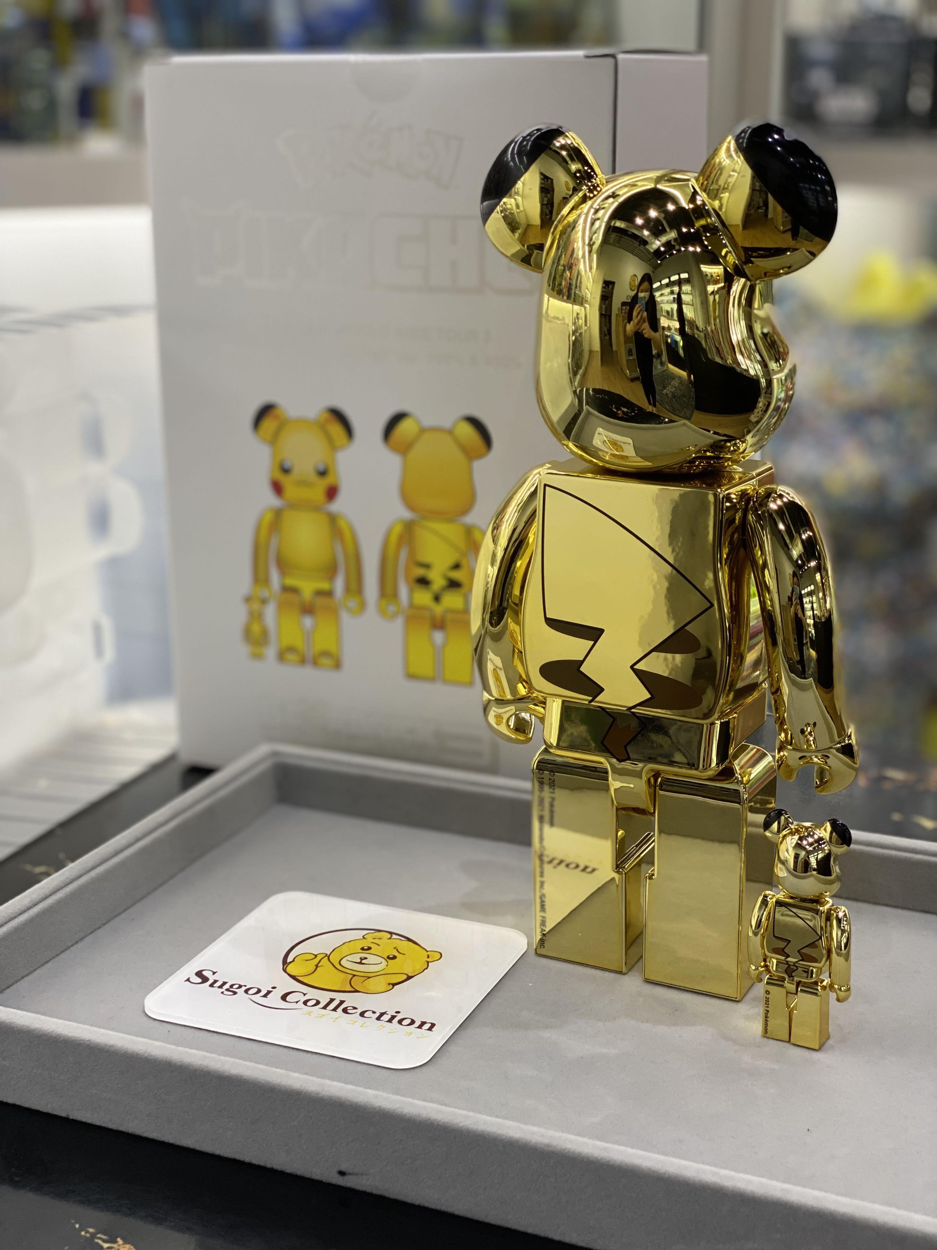 [In Stock] BE@RBRICK x Pokemon Pikachu 100%+400% set (World Wide Tour 3  Event Exclusive) bearbrick