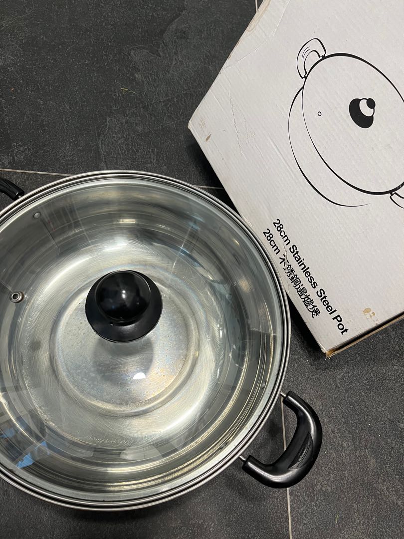 Kenwood induction hob 28cm stainless steel pot, 家庭電器, 廚房電器, 其他廚具