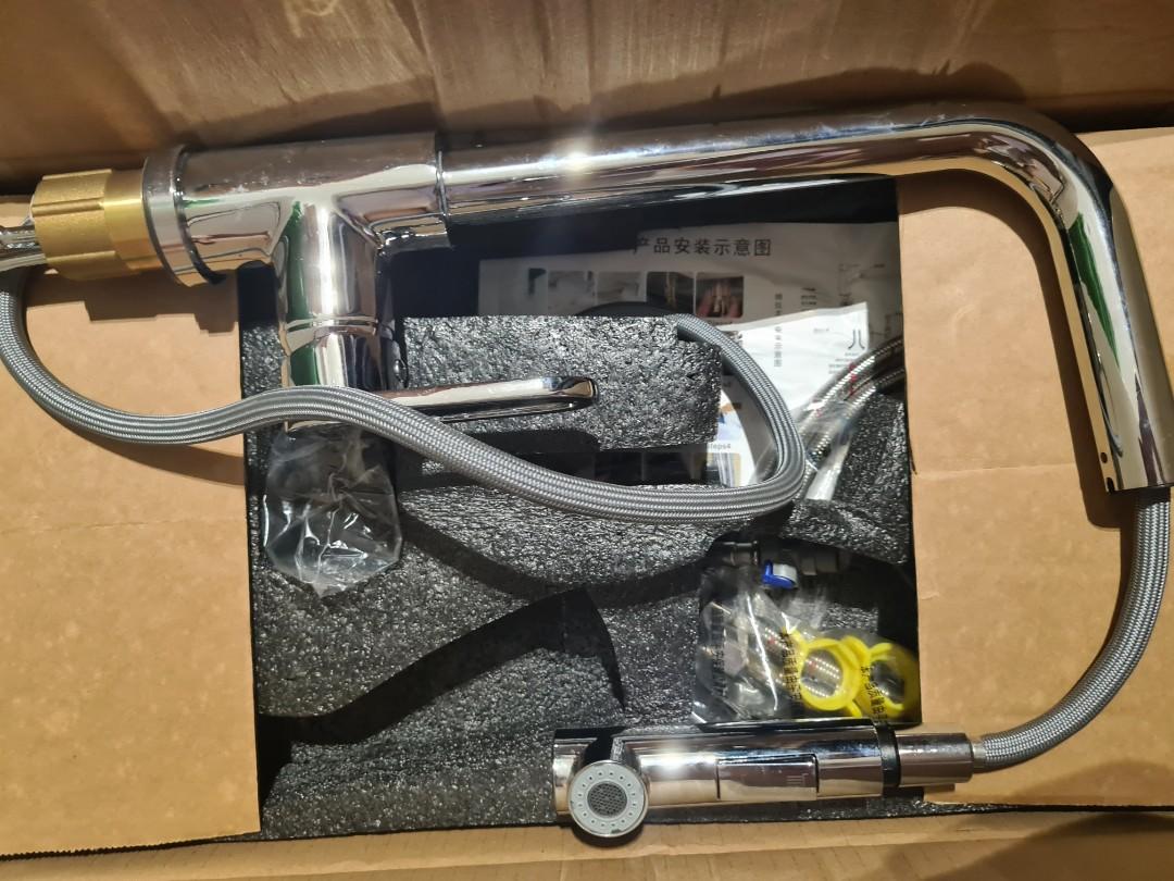 Kitchen Sink Faucet Retractable, Furniture & Home Living, Bathroom