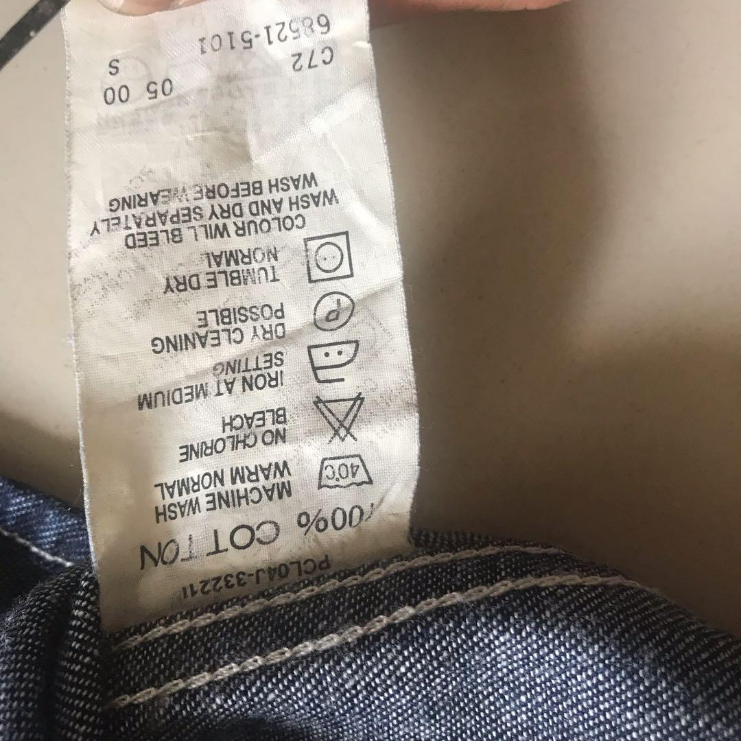 Levis red tabs denim shirt, Fesyen 