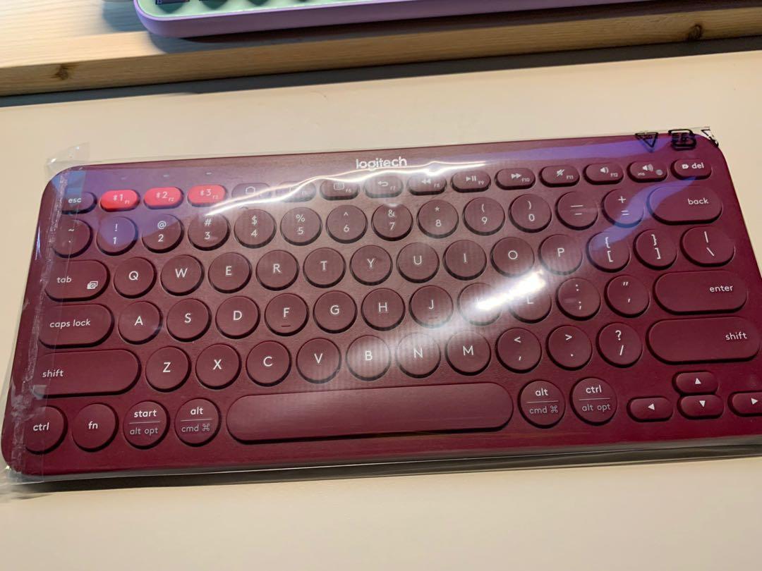 Logitech k380 like new ( red), Computers & Tech, Parts & Accessories