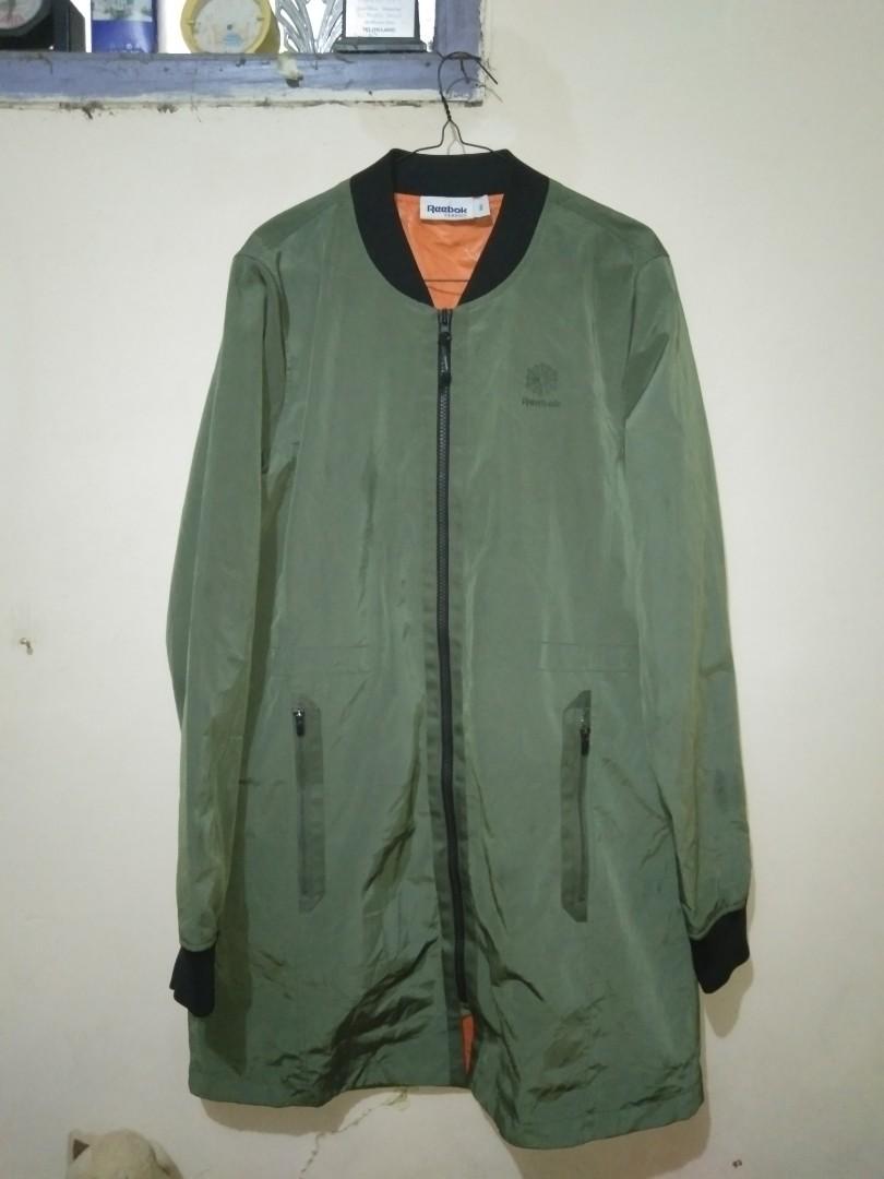 long green bomber jacket