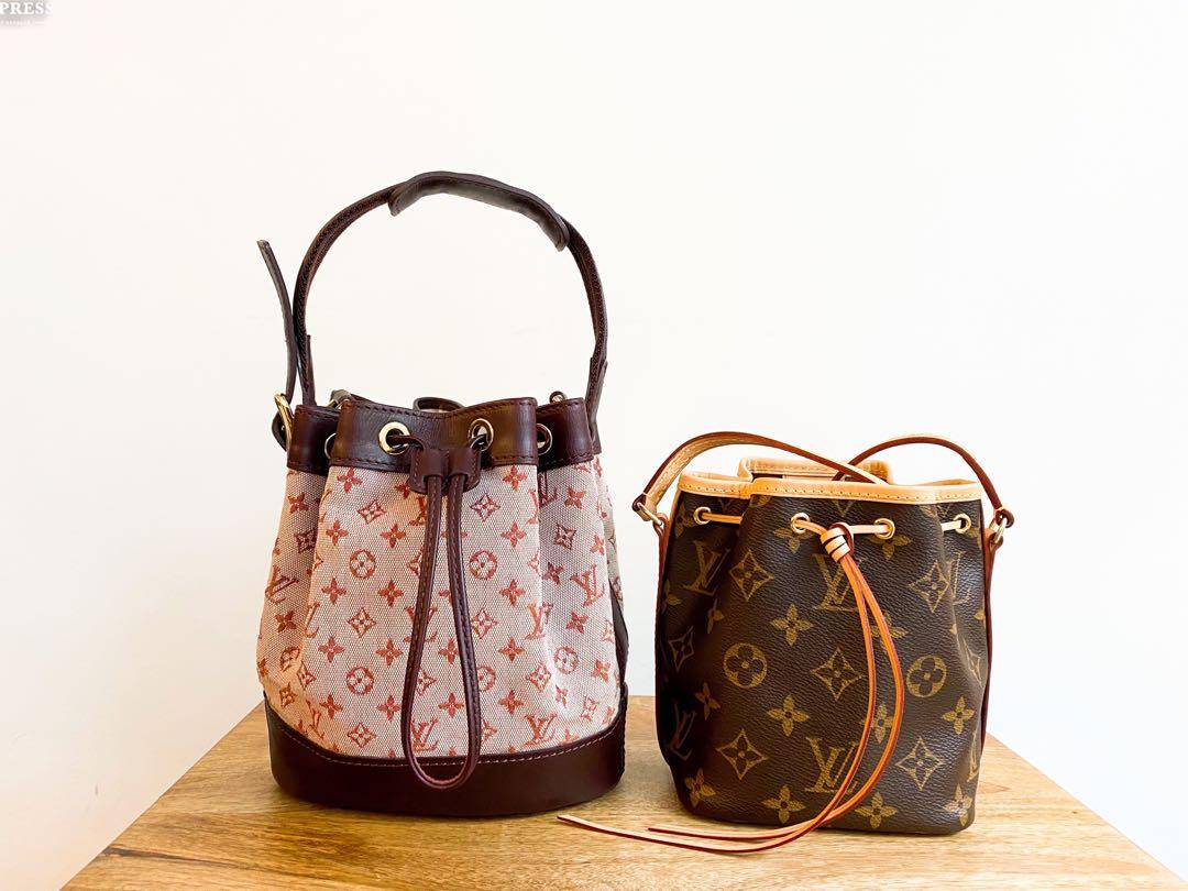 Louis Vuitton Noelie Handbag Mini Lin At 1stdibs