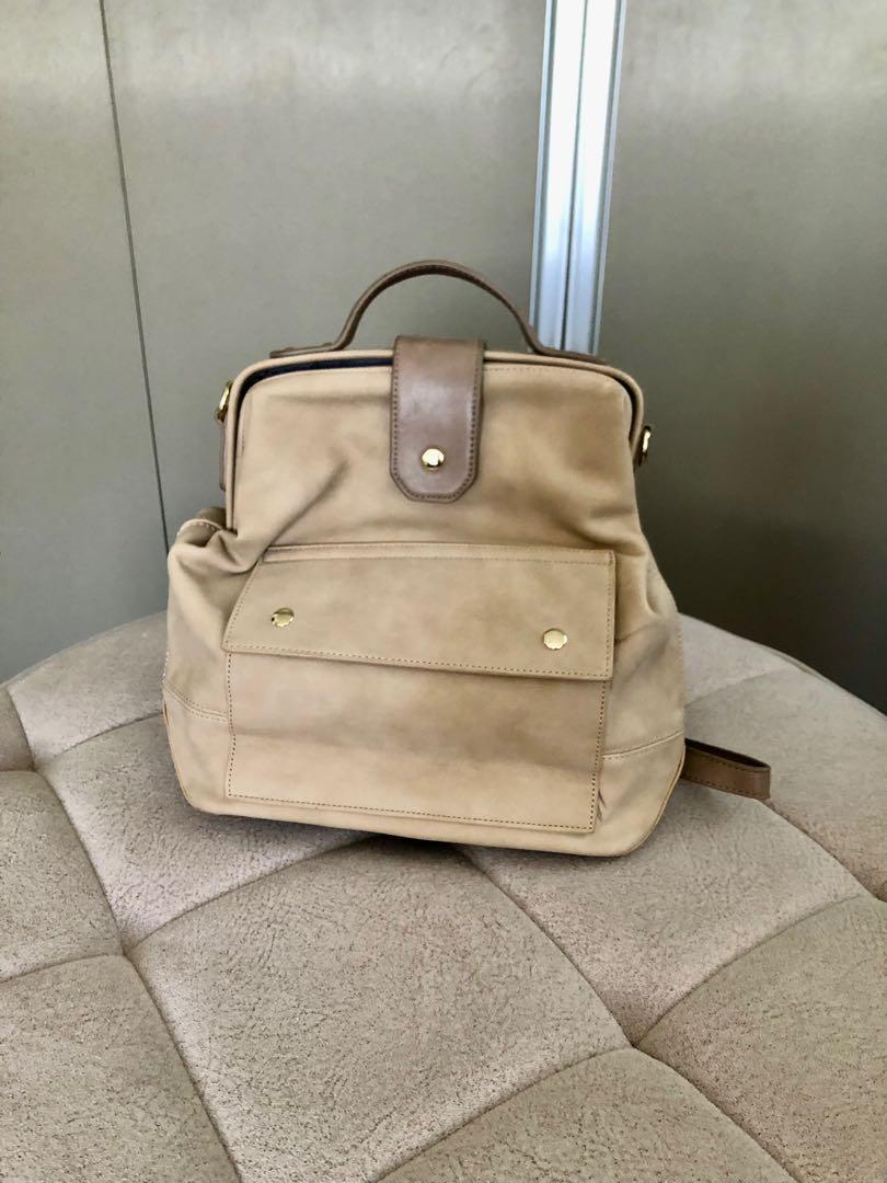 Lulu Castagnette 3 way Beige Backpack Luxury Bags Wallets on Carousell