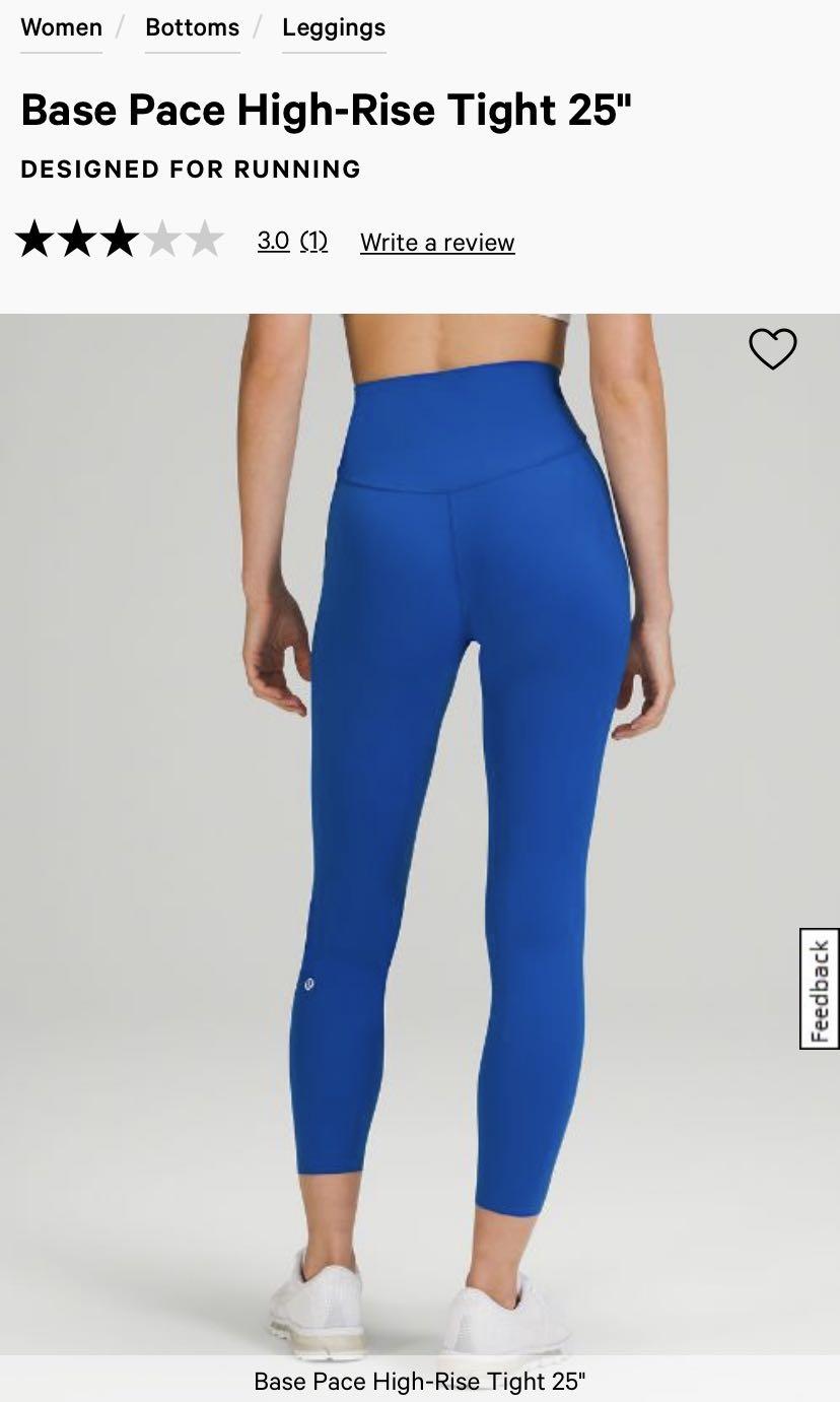 Lululemon Base Pace High-Rise Running Tight 25, Women's Fashion,  Activewear on Carousell