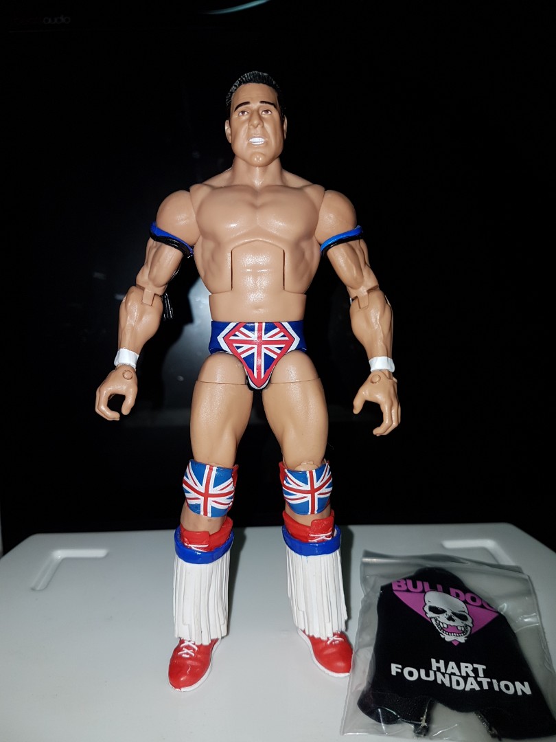 Mattel WWE Elite Legends figure of the British Bulldog Hobbies