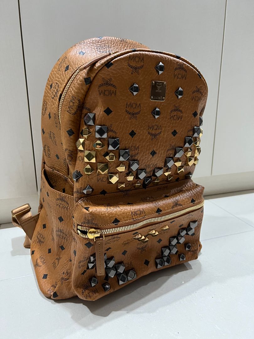 Mcm bag with studs on sale