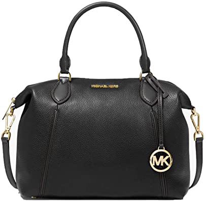 michael kors leather bag black