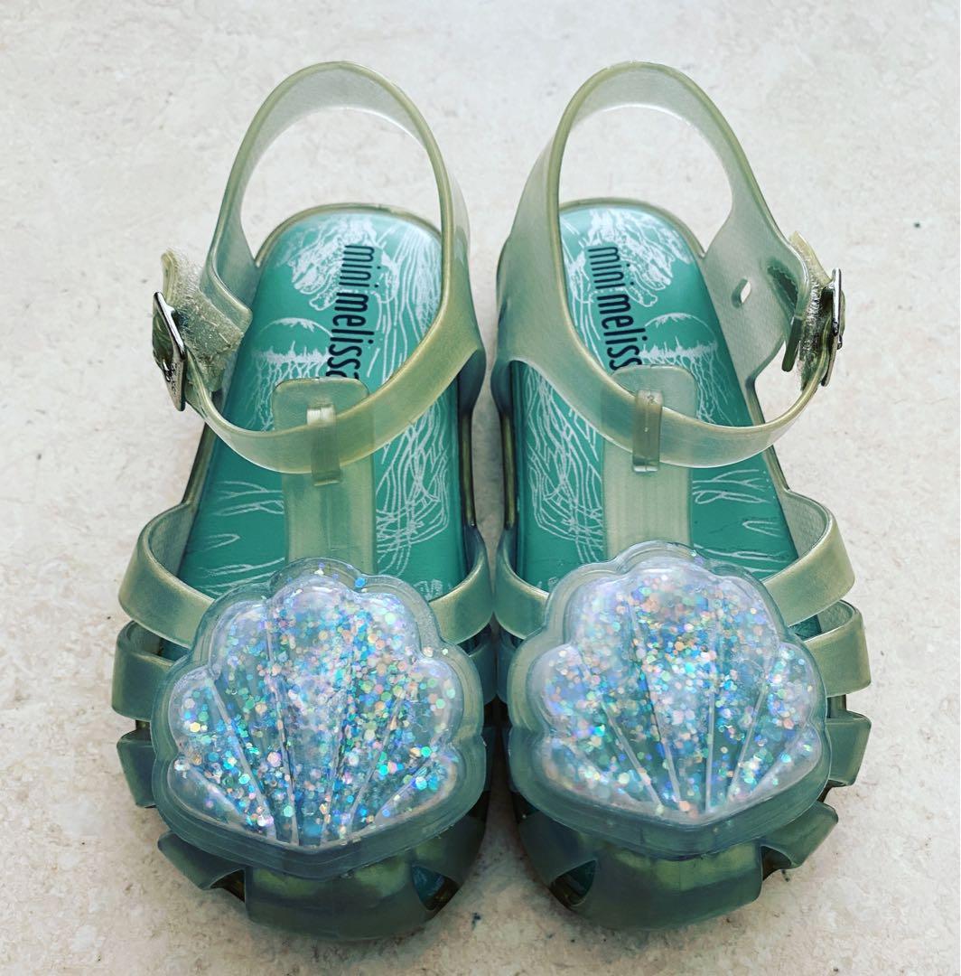 Mini melissa shell sandals online