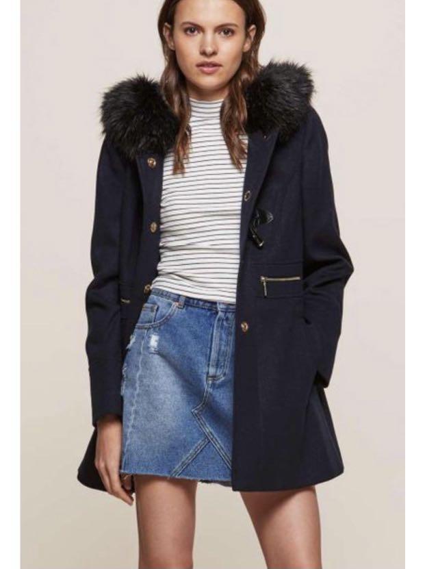 miss selfridge navy blue duffle trench coat Women s Fashion Coats Jackets and Outerwear on Carousell