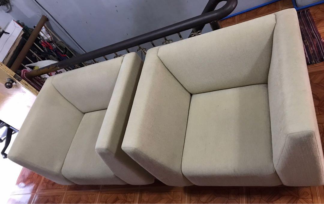 Modern Elegant Lawson Single Sofa Chair(URATEX FOAM) (Category: Sofas) located in Manila. Submitted by gillamor23 (Listing ID 1135343950, Image 2). Description: 2 pcs Modern Elegant Lawson Single Sofa Chair Slightly used Rush sale For pick-up only Negotiable RFS: Upgrade.
