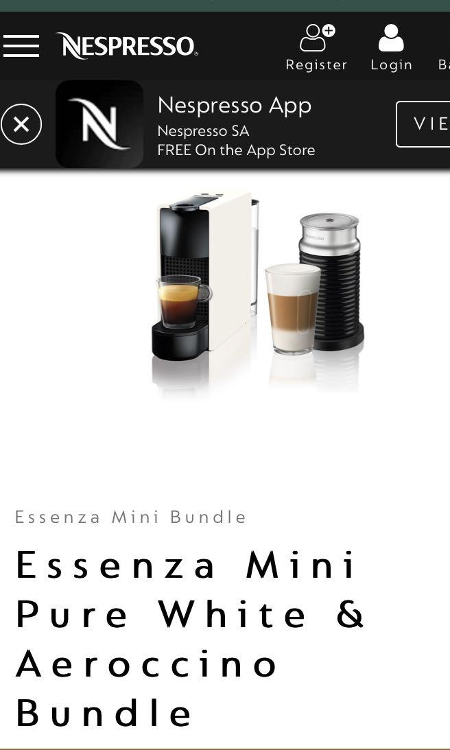 Nespresso Essenza \u0026 Aeroccino, TV 