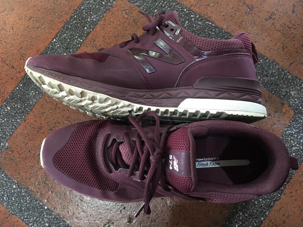 New balance 574 sport maroon best sale