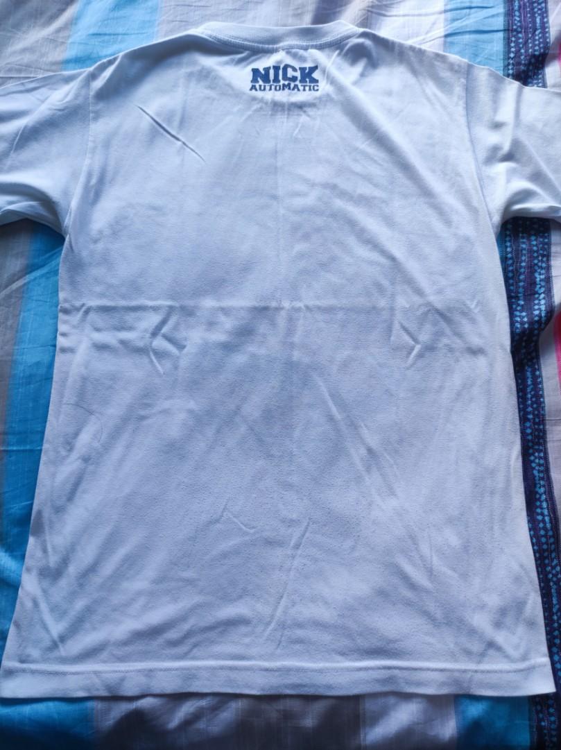 Nick Automatic Shirt Small (Category: Tshirts & Polo Shirts ) located in Marikina City. Submitted by jingersnaps_ (Listing ID 1135412660, Image 2). Description: Used pero wala pang issues sa print. Nakailang laba na kaya nagiba na texture ng cloth pero mas lumambot kaya personally, mas preferred ko. RFS: Di na nagagamit Pickup sa location ko, Marikina. Pwede din via Lalamove or Grab sagot ng buyer ang fee..