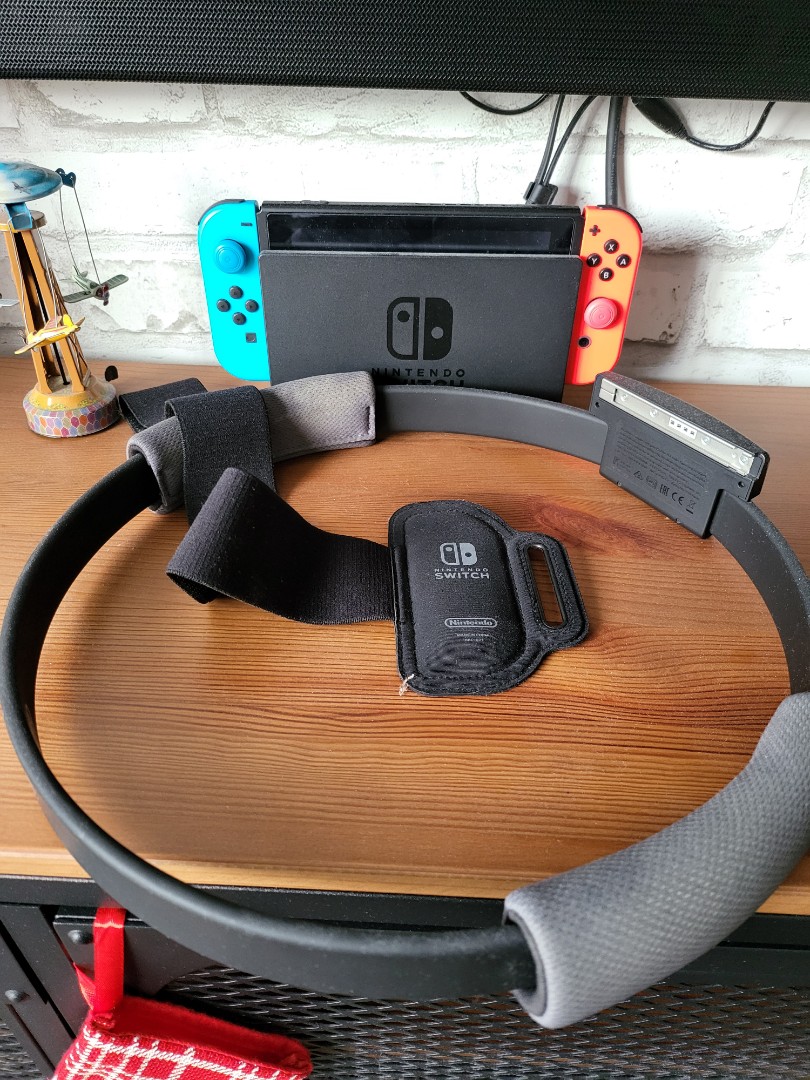 Nintendo switch V2 jailbreak full set with ringfit, Video Gaming, Video