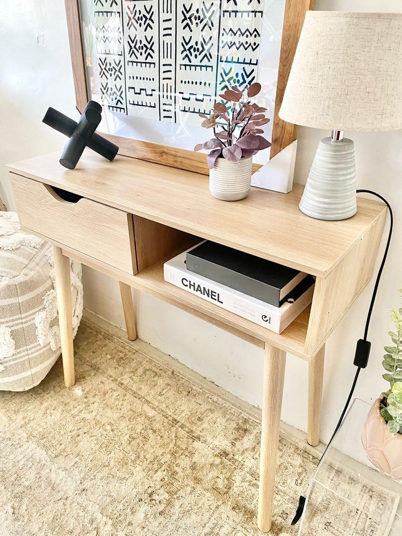 Kmart hallway shop table oak look