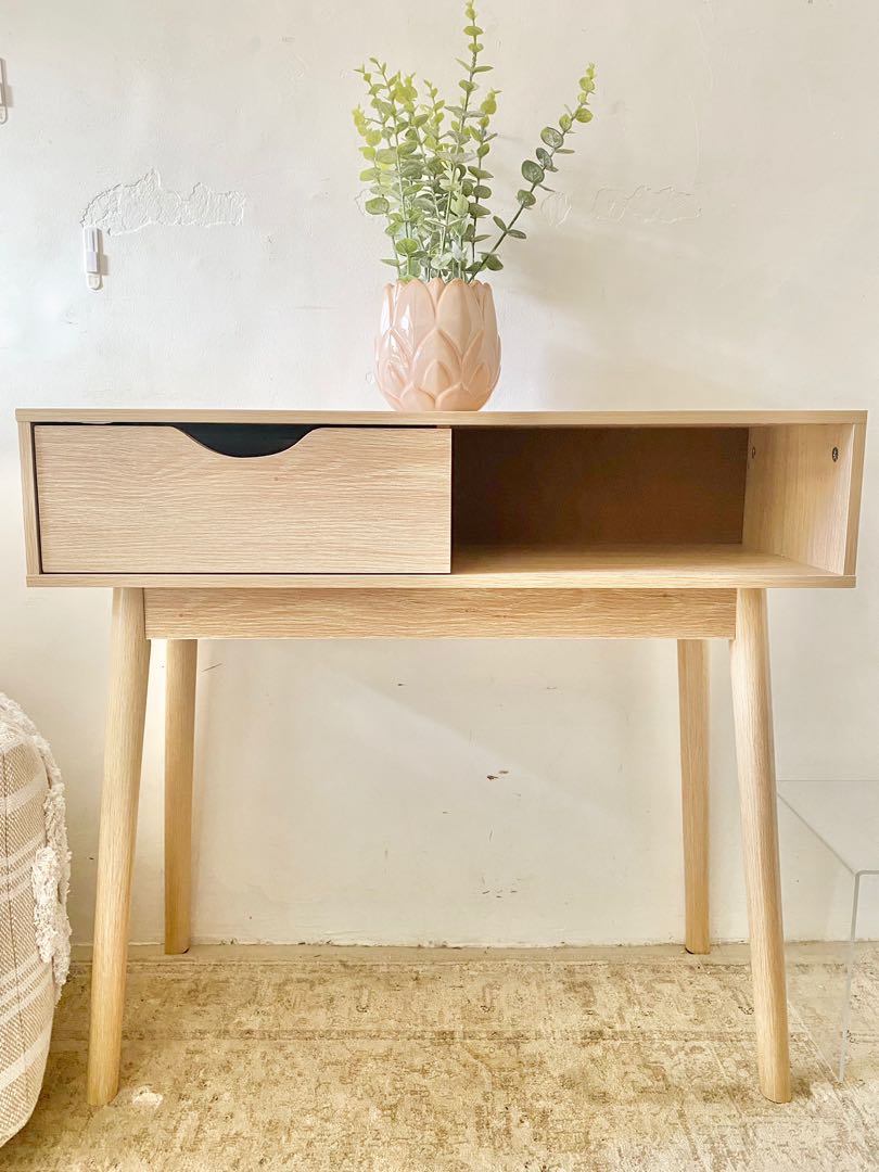 Kmart hallway clearance table oak look