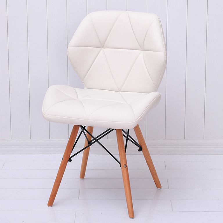 Eiffel Style Dining Chair Faux Leather Pentagone Living Room Padded Seat Comfort