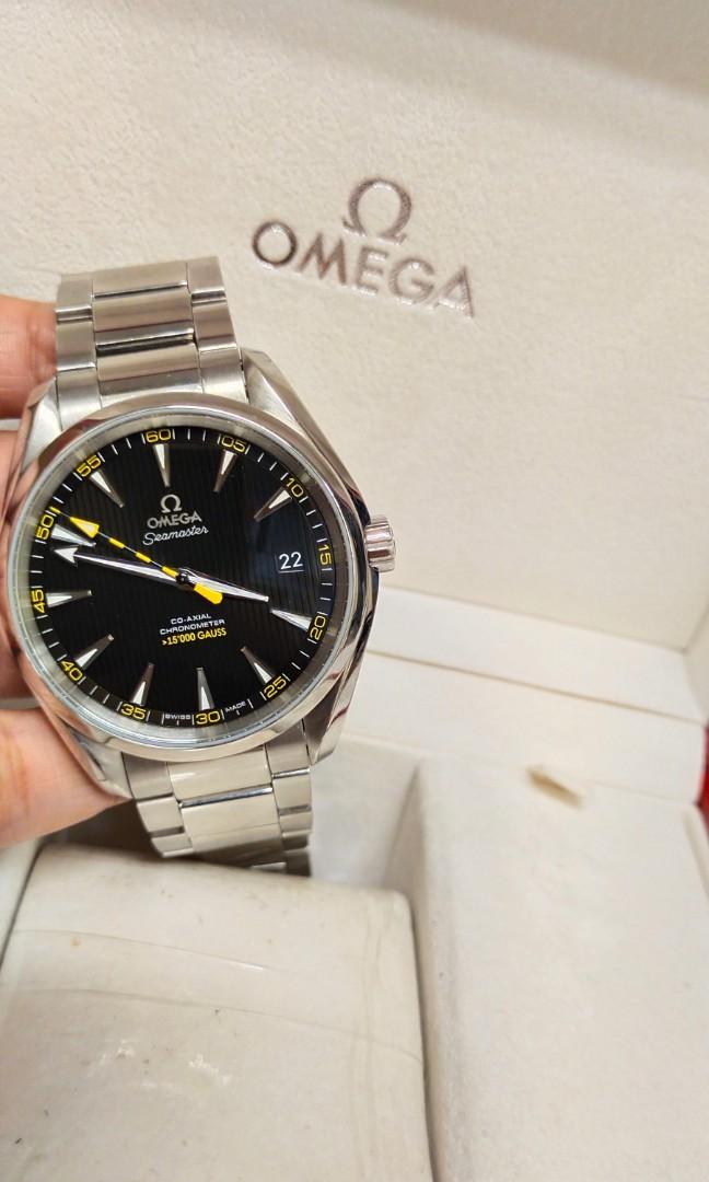 Omega Seamaster Aqua terra Steel (Category: Luxury Watches) located in Makati City. Submitted by itsyourwatches (Listing ID 1135332870, Image 2). Description: Omega Seamaster Aquaterra 15,000 Gauss 150m 41.5mm, steel Black Dial Automatic Ref- 231.10.42.21.01.002 Year 2014 -Complete Box and Papers ❗❗ Negotiable ❗❗ For Inquiry Please Call: 09561326042 Or visit our store at Glorietta 4 Ayala Center Makati City.