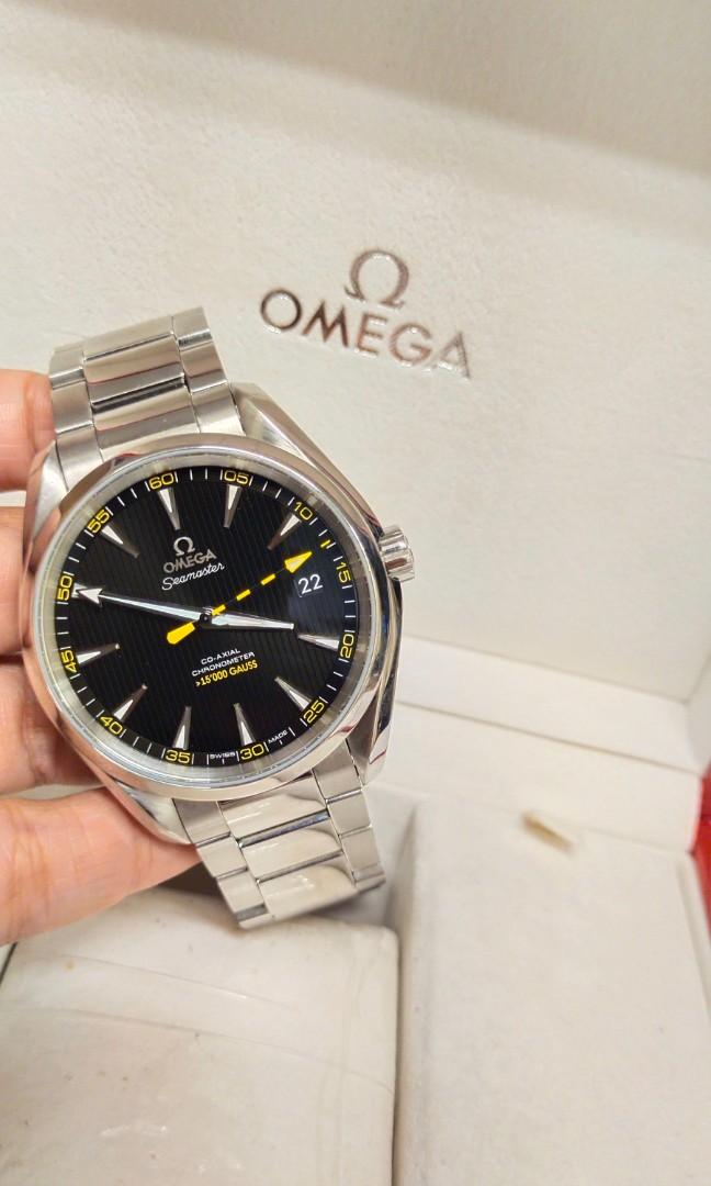 Omega Seamaster Aqua terra Steel (Category: Luxury Watches) located in Makati City. Submitted by itsyourwatches (Listing ID 1135332870, Image 1). Description: Omega Seamaster Aquaterra 15,000 Gauss 150m 41.5mm, steel Black Dial Automatic Ref- 231.10.42.21.01.002 Year 2014 -Complete Box and Papers ❗❗ Negotiable ❗❗ For Inquiry Please Call: 09561326042 Or visit our store at Glorietta 4 Ayala Center Makati City.