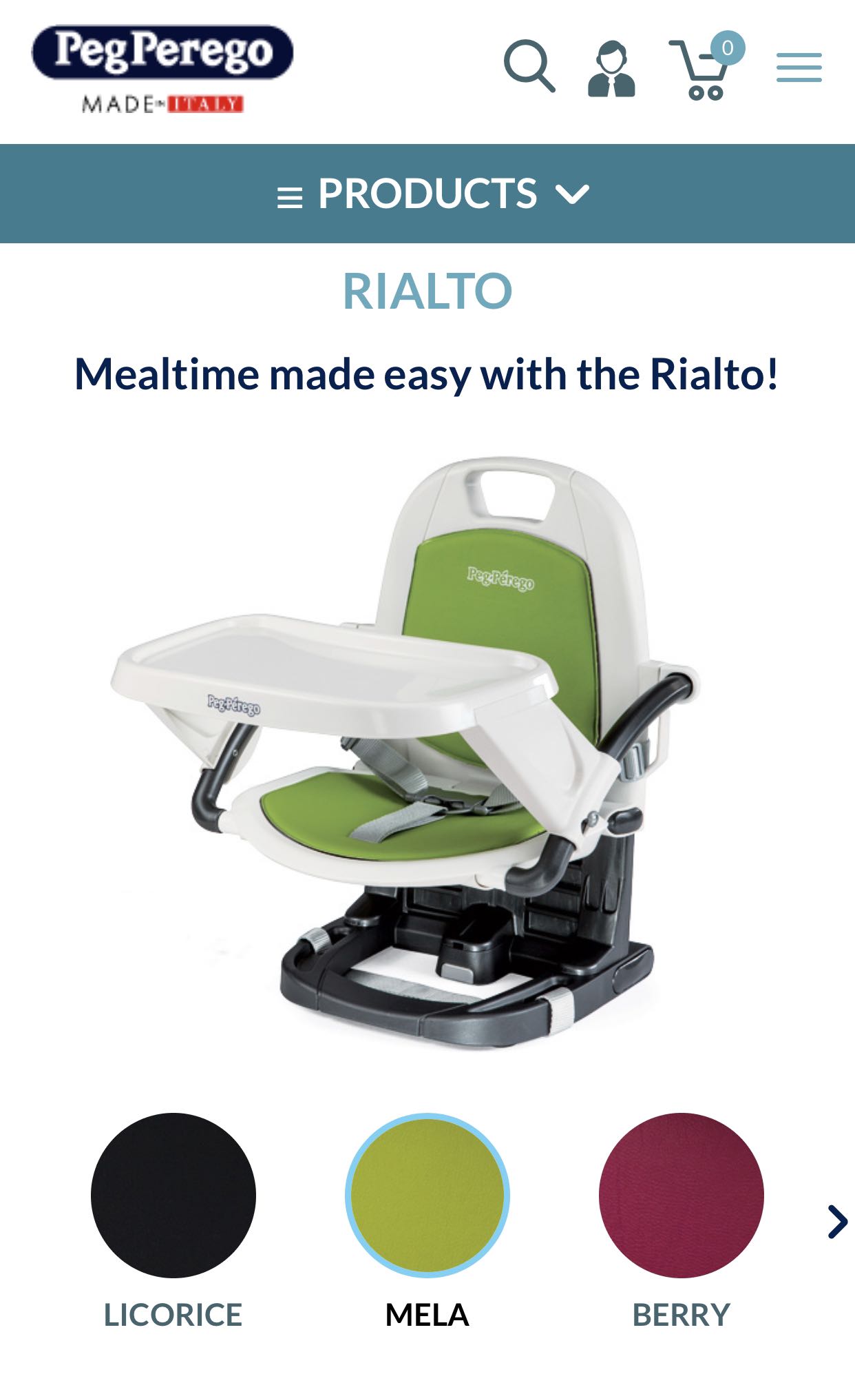 Peg Perego Rialto Booster Seat, Babies & Kids, Nursing & Feeding, Baby