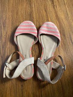 Pink Stripes Beach Sandals