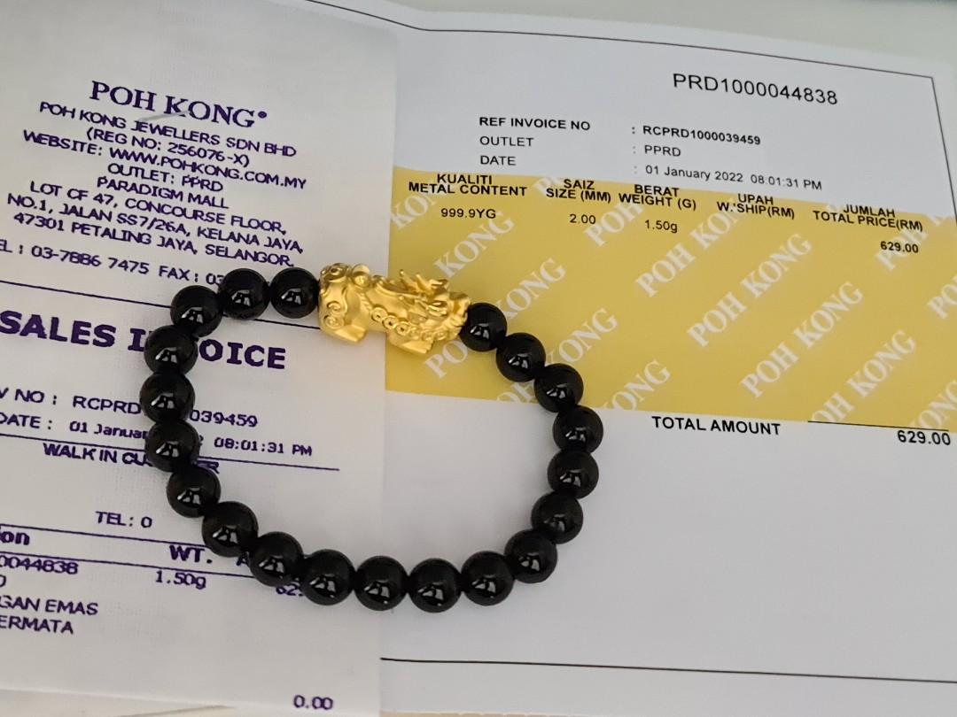 Pixiu bracelet poh shop kong