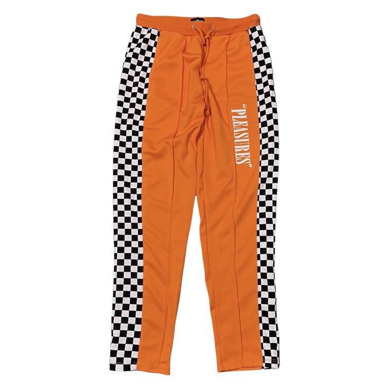 Pleasures orange track pants clearance