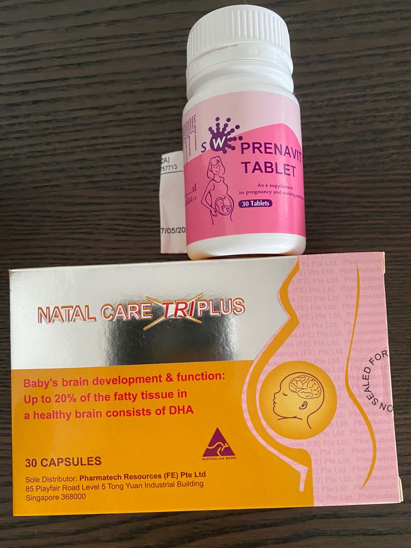 Prenatal vitamins and fish oil, Health & Nutrition, Health Supplements