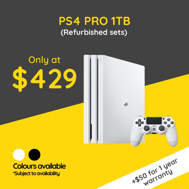 Ps4 pro on sale 1tb refurbished
