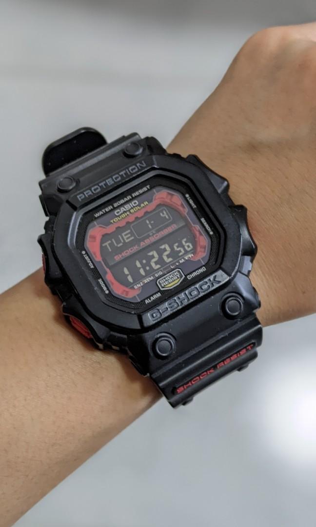 RARE Casio G Shock Red King 3221 GX 56 ST STEEL BACK 20 BAR MUD RESIST
